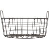 Clayre & Eef 6Y4304 Úložný koš Ø 36x19 cm Hnědý železný koš