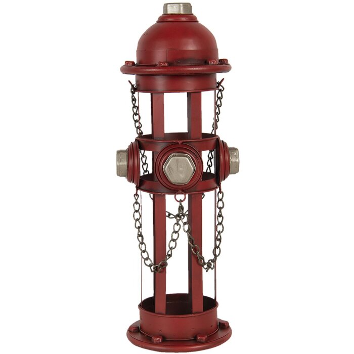 Držák na láhve požární hydrant červený 14x15x41 cm 6Y4583