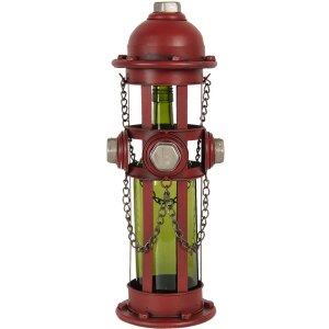 Držák na láhve požární hydrant červený 14x15x41 cm 6Y4583