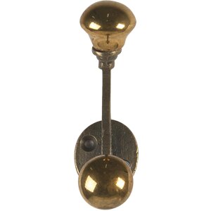 Nástěnný háček zlatý 3x5x9 cm...