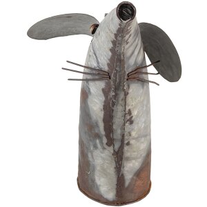 Clayre & Eef 6Y4601 Bytové doplňky Konev na vodu 40x15x30 cm šedá kovová myš