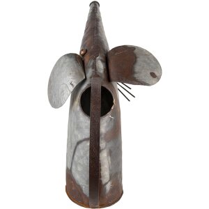 Clayre & Eef 6Y4601 Bytové doplňky Konev na vodu 40x15x30 cm šedá kovová myš