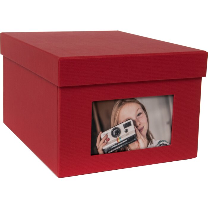HNFD XL fotobox Kandra 700 fotografií 13x18 cm červený