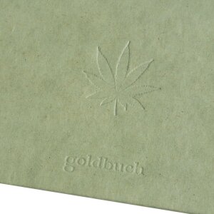 Goldbuch spirálové album konopné psací potřeby Smoke Green 24x17 cm 40 černých stran