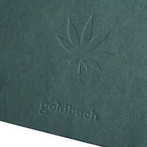 Goldbuch fotoalbum konopné psací potřeby Midnight Green 25x25 cm 60 bílých stran