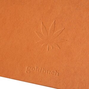 Goldbuch konopná kancelářská složka Terracotta 8 cm hřbet