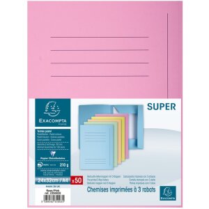 OfficeBuddy SUPER 210 pořadače růžové 24x32cm 50ks A4