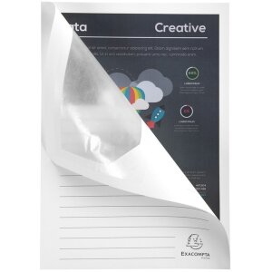 Exacompta 100 okenních pořadačů DIN A4 160g bez plastu SUPER White
