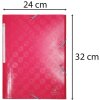 Exacompta 55224E Složka 1928 DIN A4 se 3 chlopněmi s elastickou šňůrkou malinové barvy
