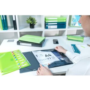 Exacompta složka 3 chlopně elastická šňůrka Iderama A4 anýzově zelená