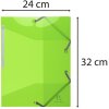 Exacompta složka 3 chlopně elastická šňůrka Iderama A4 anýzově zelená
