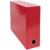 Exacompta přenosový box kartonový hřbet 90mm 25x33cm pro DIN A4 Iderama červený