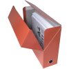 Exacompta přenosový box kartonový hřbet 90mm 25x33cm pro DIN A4 Iderama červený
