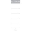 Exacompta 5378E Samolepicí štítek na hřbet 70 mm bílý 10 kusů