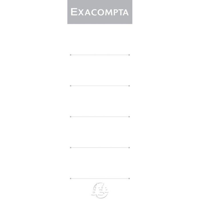 Exacompta 5388E Samolepicí štítek na hřbet 80 mm bílý 10 kusů