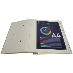 Organizér Exacompta 24 přihrádek A-Z Kraft DIN A4 25x33 cm
