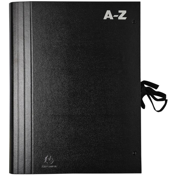 Exacompta 61550B Složka A-Z 20 přihrádek černá DIN A4 recyklovaný karton