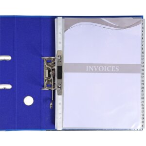 Exacompta register A4+ recyklovaný PP šedý 120µ potištěné záložky 1-31