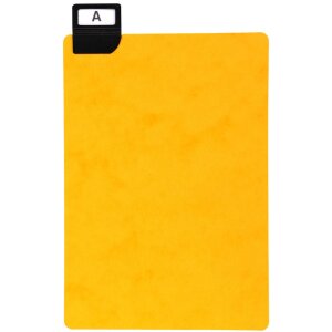 Exacompta 13748E Dělicí štítky s okénkem 210x148mm černé 25 kusů