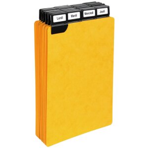 Exacompta 13748E Dělicí štítky s okénkem 210x148mm černé 25 kusů