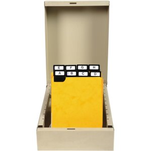 Exacompta 13748E Dělicí štítky s okénkem 210x148mm černé 25 kusů