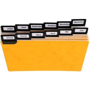 Exacompta 13752E 24 rozdělovníků s okénky kovové 105x148mm abecední