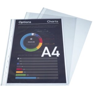 Exacompta 5000E Kapsy na složky A4 polypropylen 60µ krystal 100 kusů