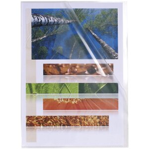 Exacompta balení 100 hladkých pořadačů z PP 120µ DIN A4 s krystalem