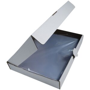 Exacompta balení 100 hladkých pořadačů z PP 120µ DIN A4 s krystalem