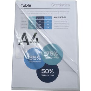 Exacompta 661230E 100 kapes na spisy z PVC 130µ DIN A4 krystal