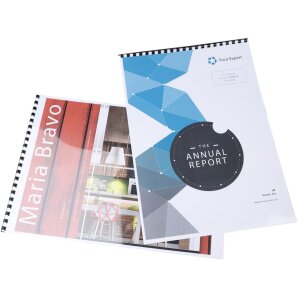 Exacompta 75201E 100 PVC spirál 8 mm černých pro DIN A4 a A3 na šířku