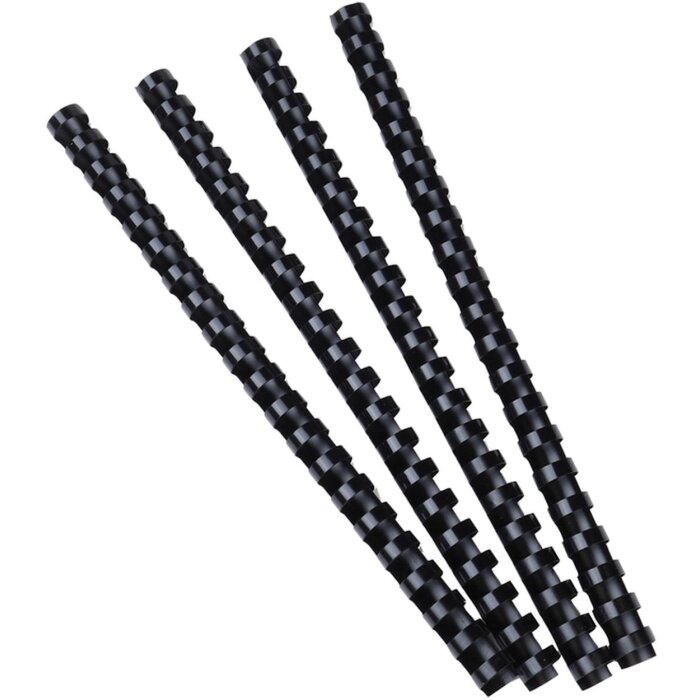 Exacompta krabice 100 spirál 12 mm PVC pro vazbu DIN A4 černá