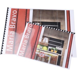 Exacompta 75901E Balení 50 vázacích spirál 45 mm PVC pro DIN A4 černá