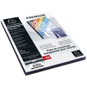 Exacompta balení 100 obalů PVC 300µ DIN A4...