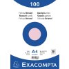 Exacompta indexové karty prázdné DIN A4 100 ks růžové