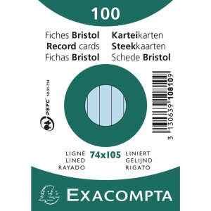 Exacompta indexové karty A7 linkované 100...