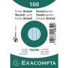 Exacompta indexové karty A7 linkované 100 ks azurově modré 74x105 mm 205 g/m²