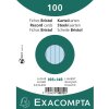 Exacompta indexové karty A6 linkované 100 ks azurově modré 205g/m²