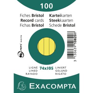 Exacompta indexové karty A7 linkované 100...
