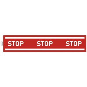 Lepicí stop páska 100 cm červená