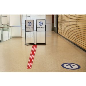 Lepicí stop páska 100 cm červená