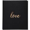 Exacompta kniha návštěv Love černá 21x19 cm 140 bílých stran
