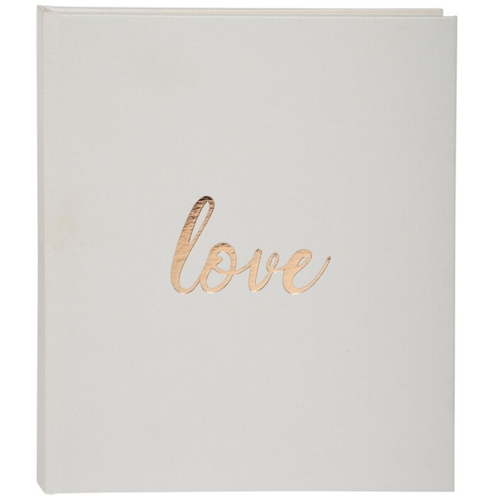 Exacompta kniha návštěv Love 21x19 cm bílá 140 bílých stran