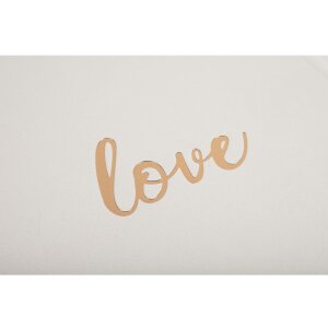 Exacompta kniha návštěv Love 21x19 cm bílá 140 bílých stran