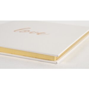 Exacompta kniha návštěv Love 21x19 cm bílá 140 bílých stran