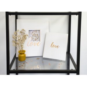 Exacompta kniha návštěv Love 21x19 cm bílá 140 bílých stran