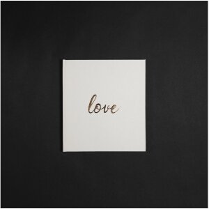 Exacompta kniha návštěv Love 21x19 cm bílá 140 bílých stran