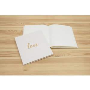 Exacompta kniha návštěv Love 21x19 cm bílá 140 bílých stran