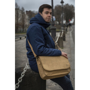 Papírová taška Exacompta ve vzhledu kůže 39x27x13cm Eterneco geometrické motivy