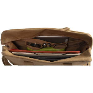 Taška Exacompta 39x29x15cm vzhled papírové kůže Eterneco hnědá geometrické motivy